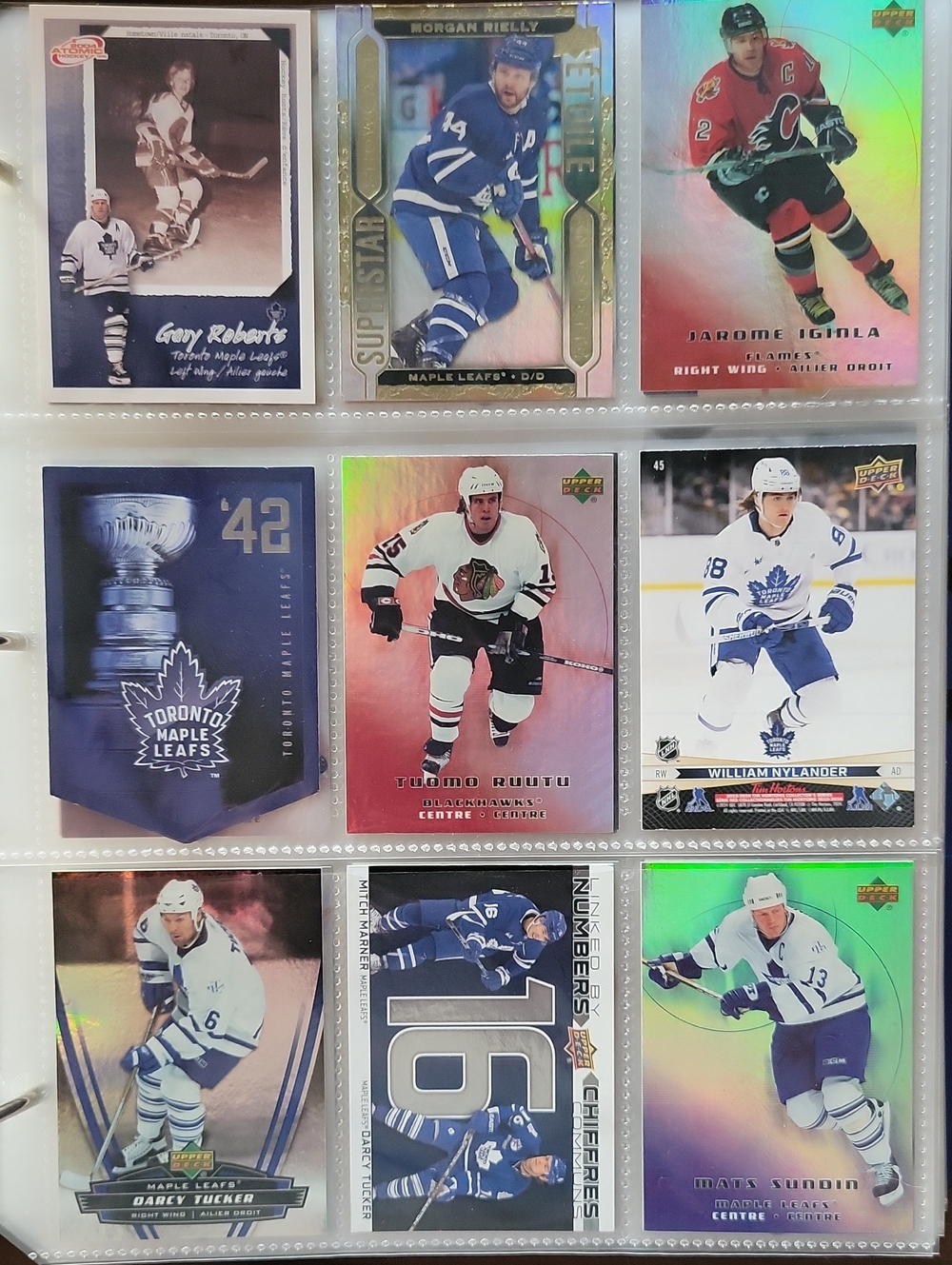 Random Hockey Card Collection - Blue & White